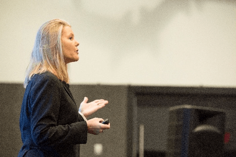 Judy Kruger speaking
